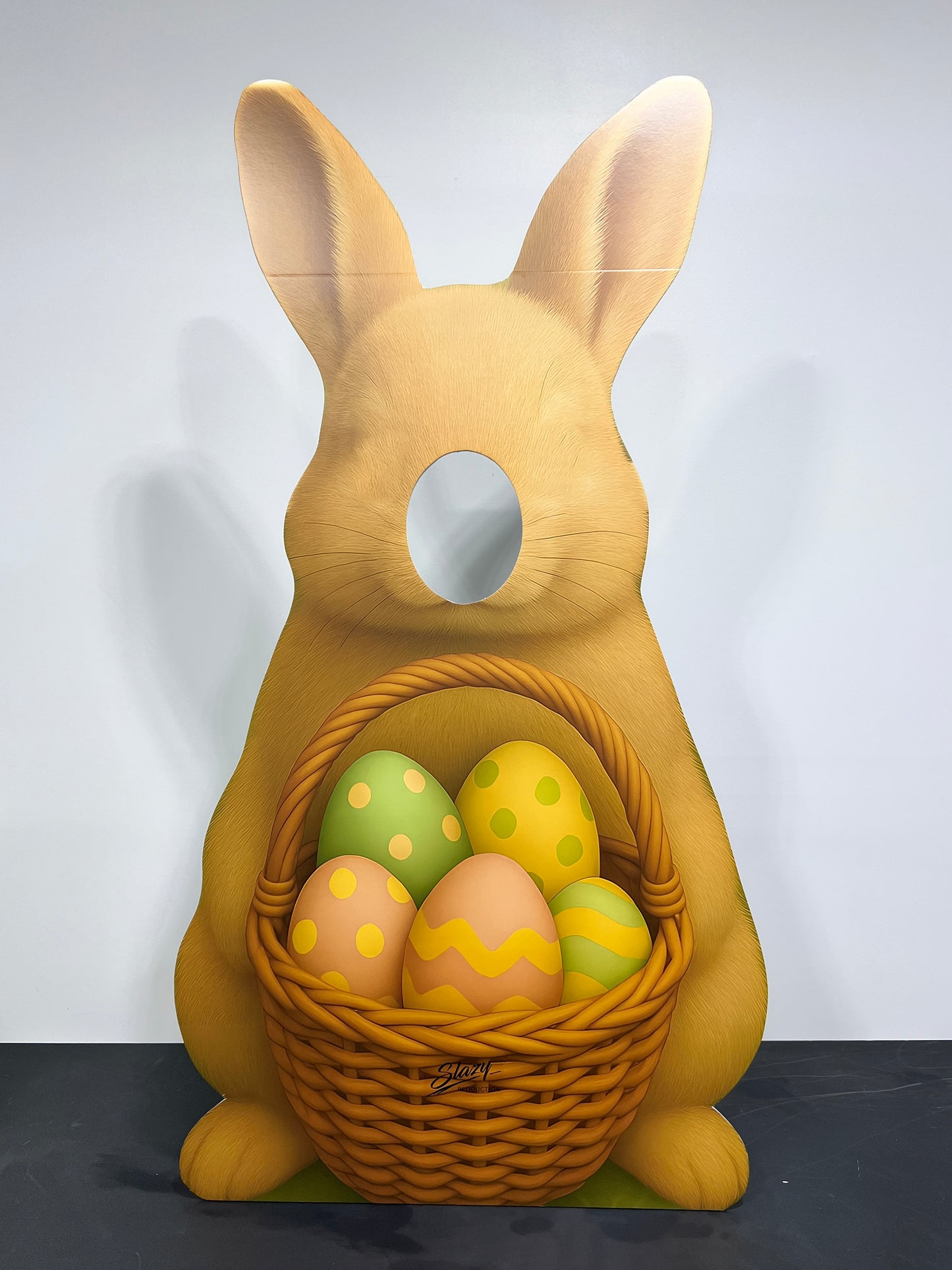 đ BUNNY CUTOUT & FLOWERS SET