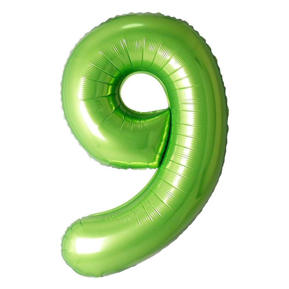 34" GREEN NUMBER BALLON