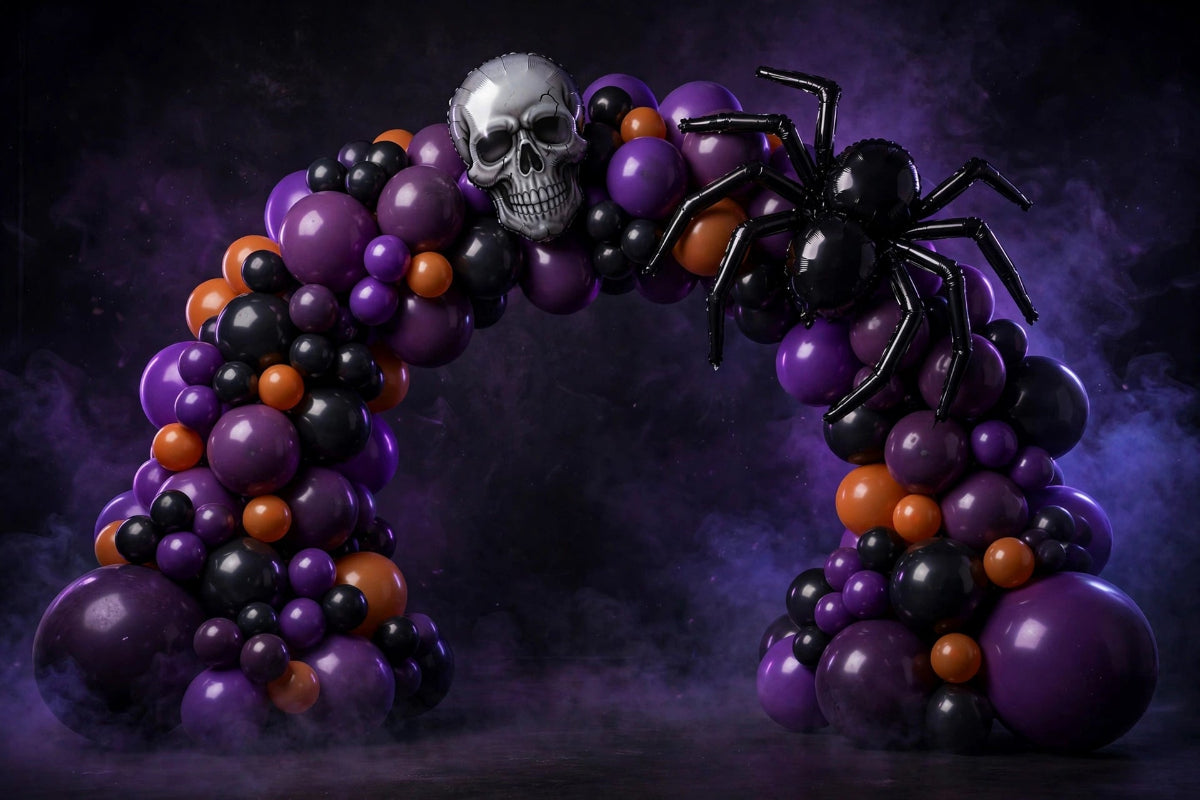 GOTHIC PURPLR HALLOWEEN ARCH